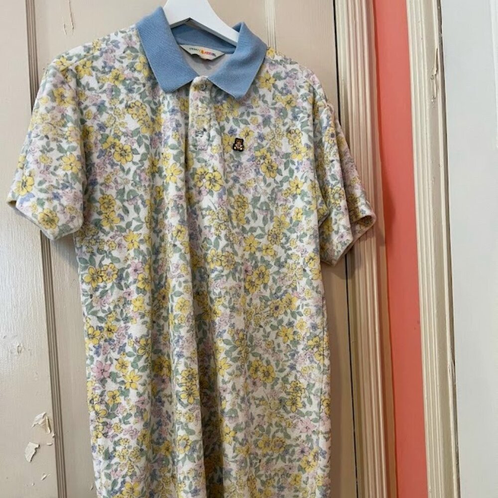 Teddy Fresh Terry Cloth Polo Shirt Dress